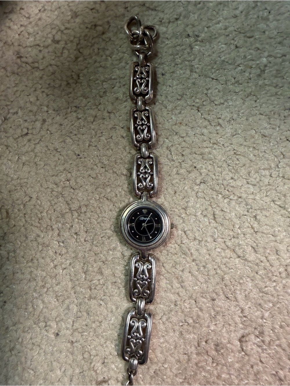 Women’s Brighton Hartford Sterling -Style Silver Link Bracelet Watch
